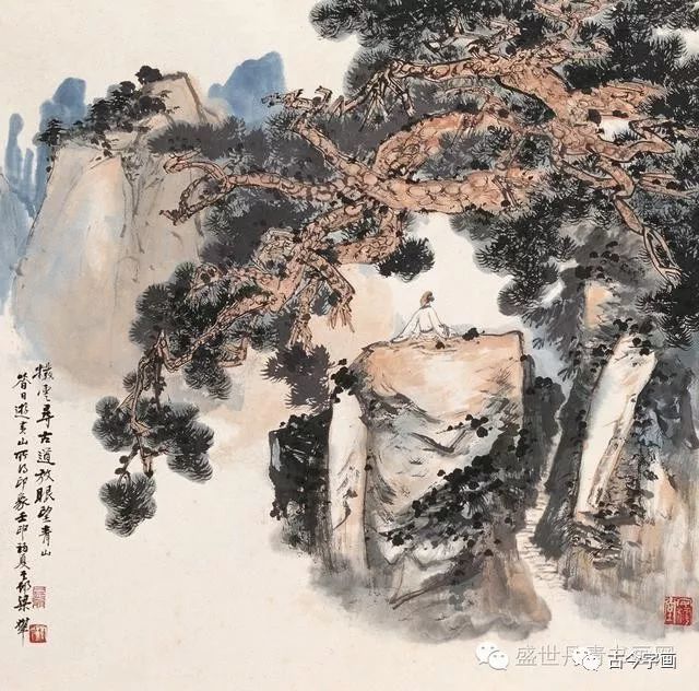 当代中国画坛名宿——梁树年作品气韵生动,非常耐看