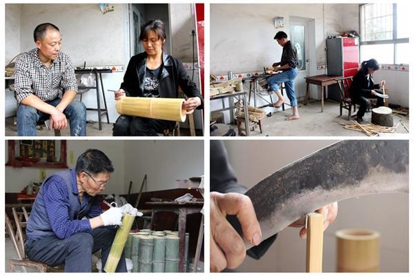 湘潭湘乡楠竹转身变成油纸伞 村民致富找到新