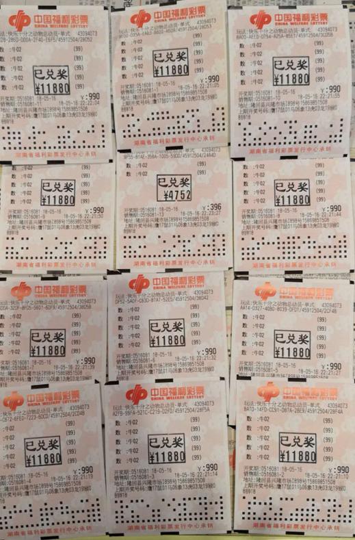 邵阳隆回铁杆彩民喜中13.5万余元奖金