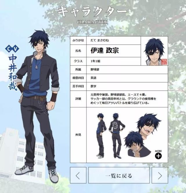 Tv动画 学园basara 角色设定图公开 看点快报