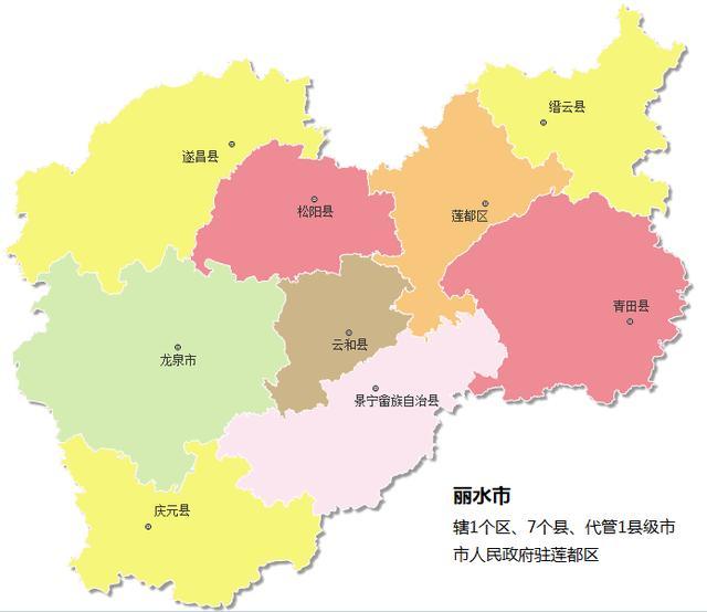 2018年丽水各区县gdp排名:莲都,龙泉前二,庆元人均最少