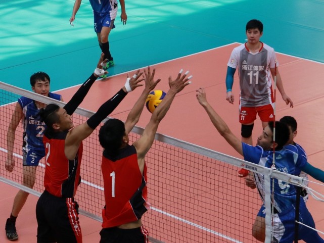 全国男子排球冠军赛1\/4决赛 山东浙江北京河北