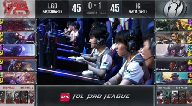 LPL综述:IG轻取LGD获两连胜 BLG不敌JDG