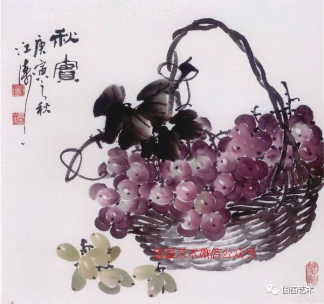 图文教程:中国画技法—写意葡萄