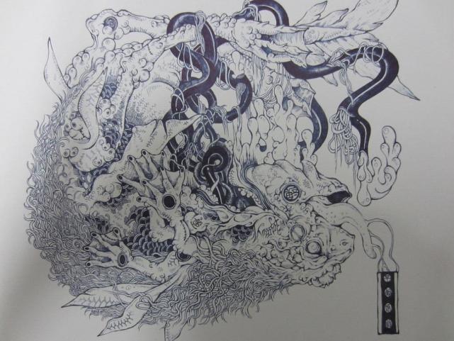 《山海经》怪物手绘10张:鸟首龙身,龙头鸟身,人面龙身