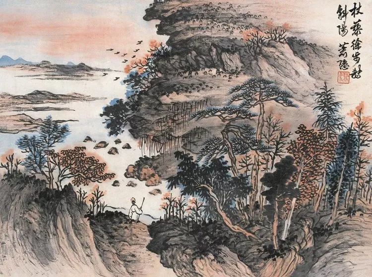 100幅国画大师萧谦中的山水画作品赏析