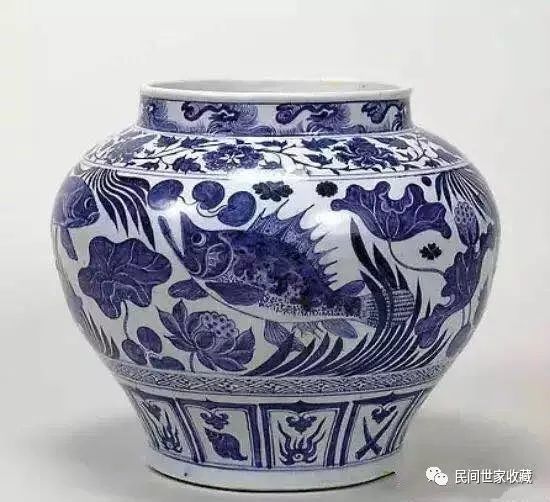 鱼藻纹大罐(高31cm) 2006年7月11日佳士得伦敦亚洲艺术品拍卖会上,以