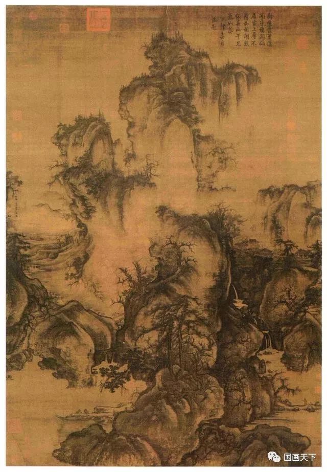 北宋 郭熙 早春图 轴 绢本浅设色 158.3x108.1cm 台北故宫博物院藏