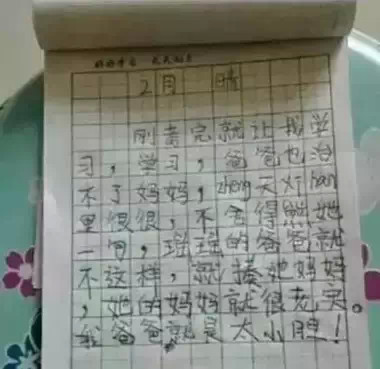 一篇小学生作文爸爸也治不了妈妈的神解析!