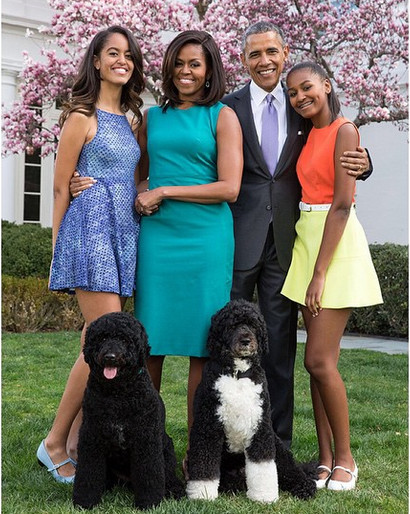 白宫御用摄影师拍奥巴马全家福