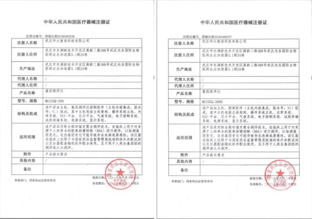 再获喜讯!华大智造两款测序仪获CFDA认证