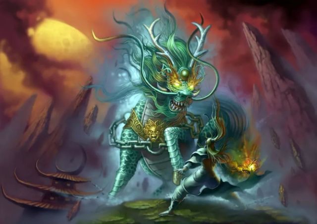 一个档次的顶级真灵,张道陵曾从河图中召唤出来一个火麒麟的投影分身