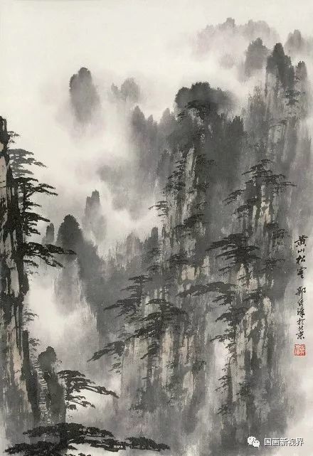 郭传璋 黄山 郭传璋(1912 - 1990),当代掌握"北宗"山水画