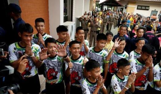 泰国足球少年全部出院 未能亲临世界杯决赛 将