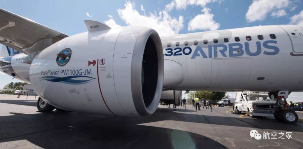 安装于a320neo飞机的普惠pw1100g发动机再度出事