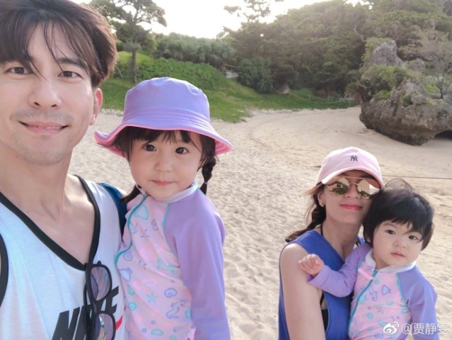 方志友做客贾静雯家,努力一人带五孩,波妞Mia