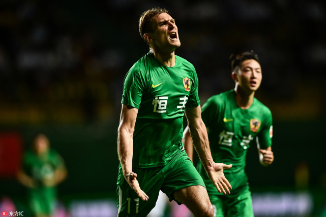 中超-贵州1-1遭富力补时扳平 耶拉维奇建功乌索