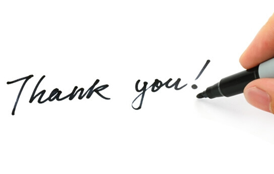 25个英语句子表达你的谢意