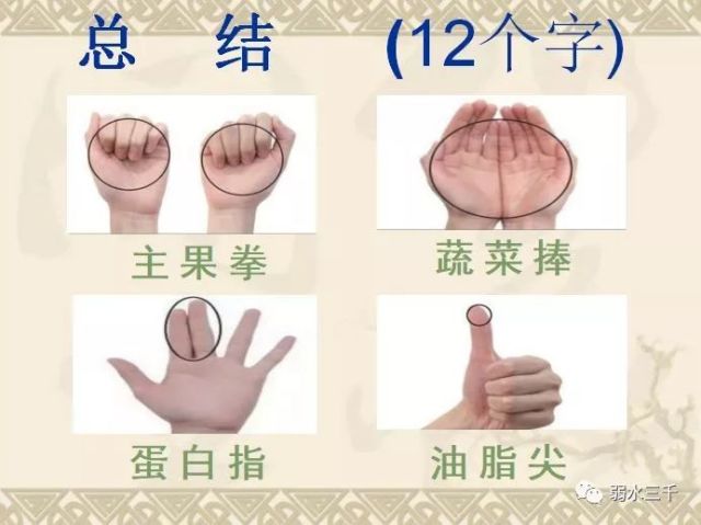 糖尿病饮食管理-手掌法则