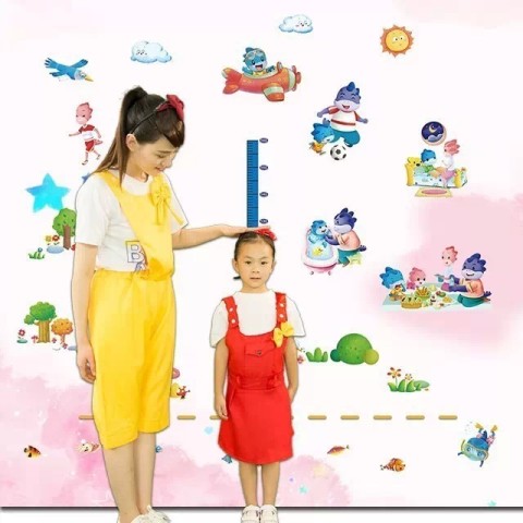 【9.9元包邮】儿童身高尺墙贴,记录宝宝成长每