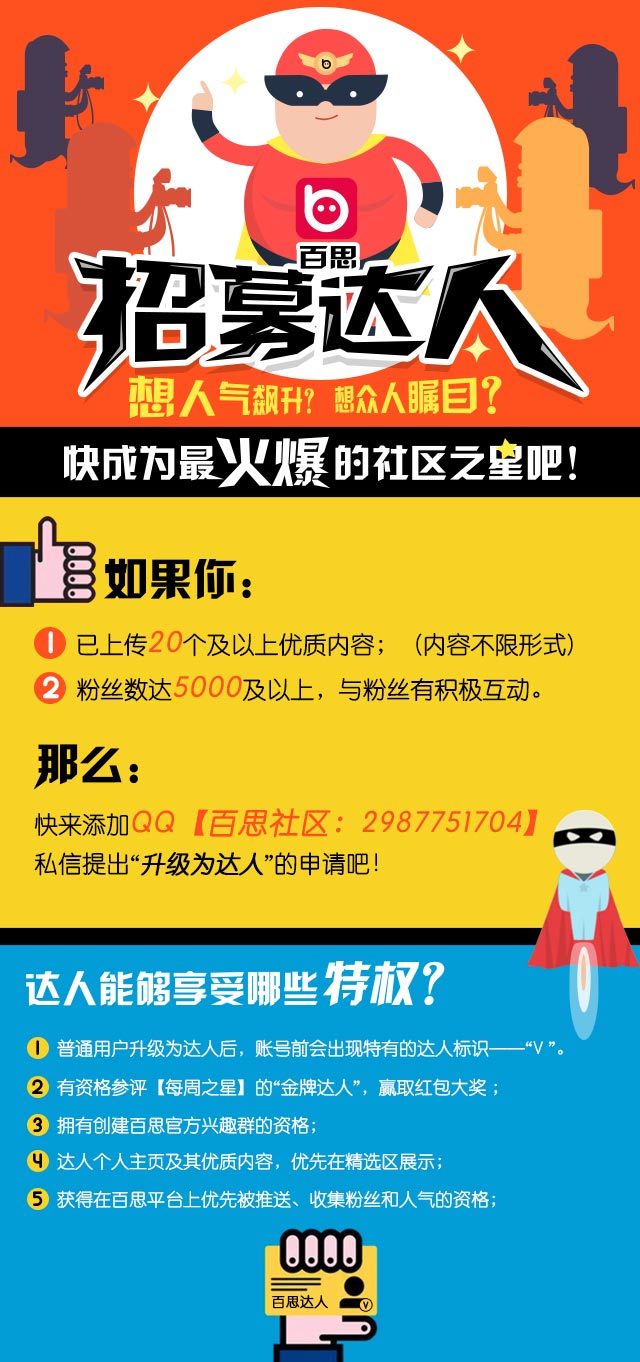 想人气飙升?想万众瞩目?请来<em>百思不得姐</em>当达