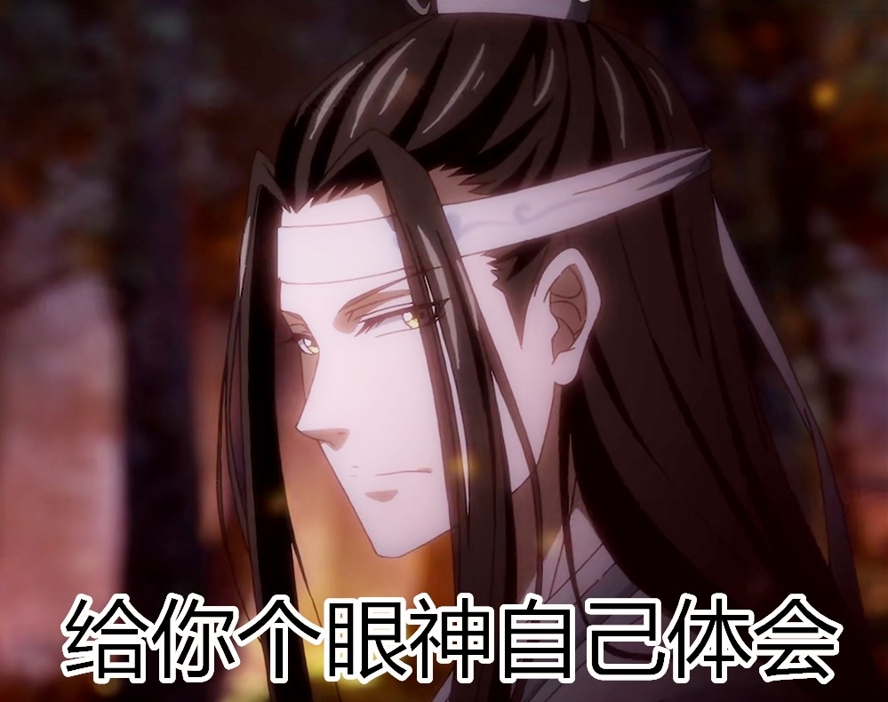 《魔道祖师》表情包,魏无羡:我有一个大胆的想法,你想听吗?