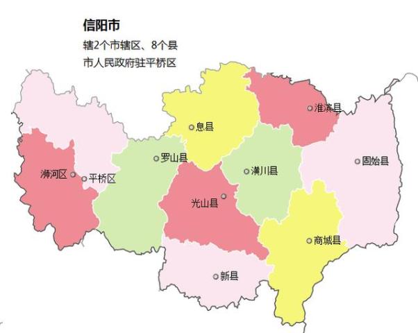 信阳市各区县:固始县人口最多面积最大gdp第一,新县gdp排最后