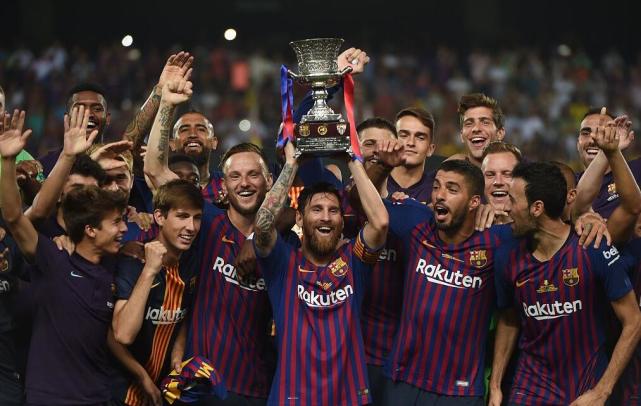 西班牙超级杯-巴萨2-1夺冠 梅西获俱乐部生涯第33冠创纪录
