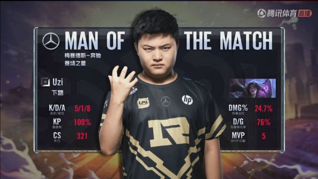 LPL夏季赛:Uzi三选卡莎助RNG获胜 LGD主场负