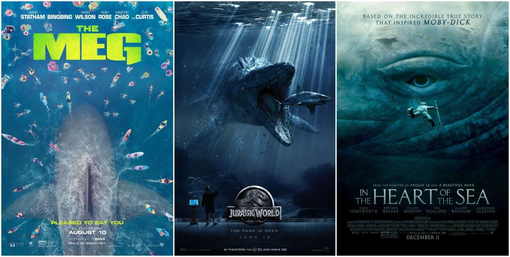 《巨齿鲨》《侏罗纪世界》沧龙,《海洋深处》抹香鲸