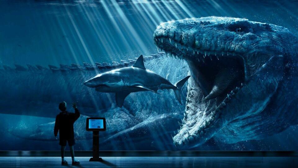《巨齿鲨《侏罗纪世界》沧龙《海洋深处》抹香鲸,谁最厉害?