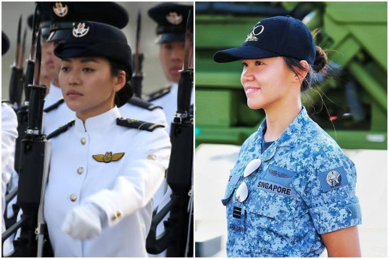 新加坡国庆阅兵聚焦美女军人 被质疑是在阅兵还是在选美