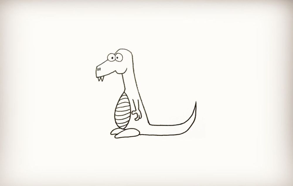 简笔画翼龙