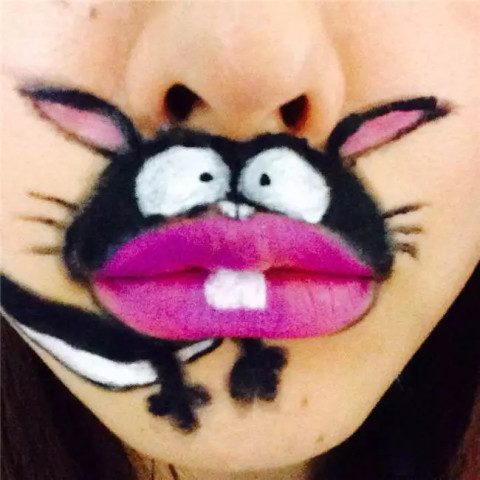 <em>妹纸玩卡通 唇艺</em>画 ,逗B又可爱!_订阅_腾讯网