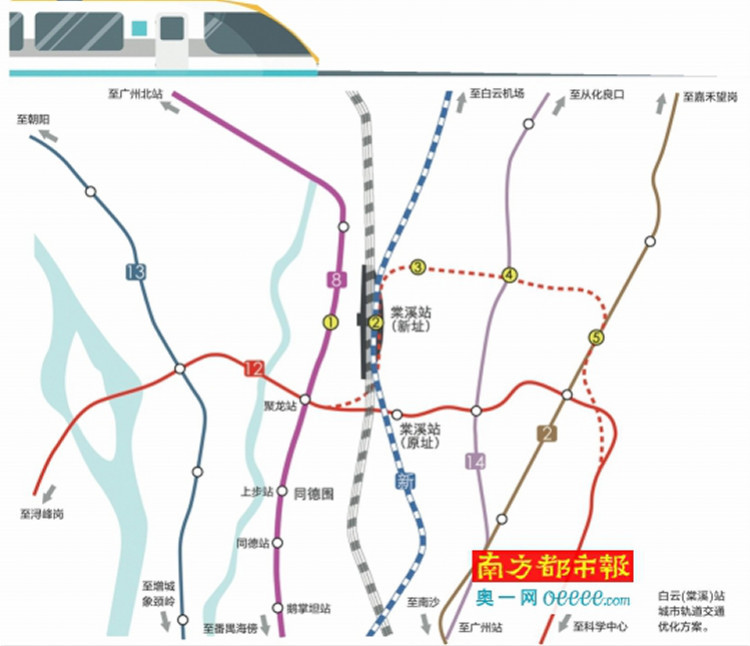 广州同德围再突"围"!地铁8号线明年开通,棠溪火车站今年动工