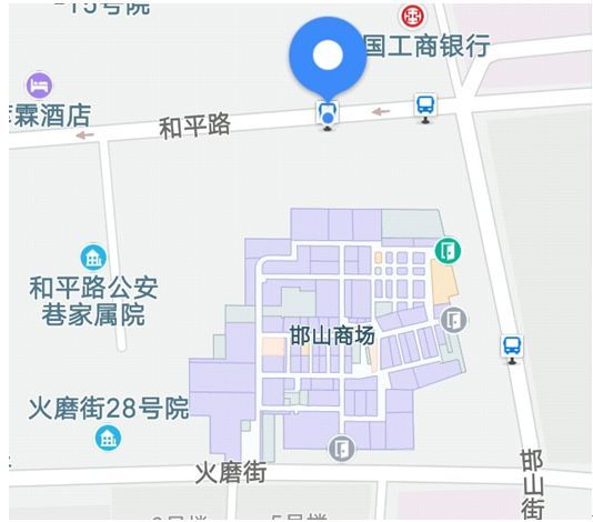 邯郸市1路公交车路线图!
