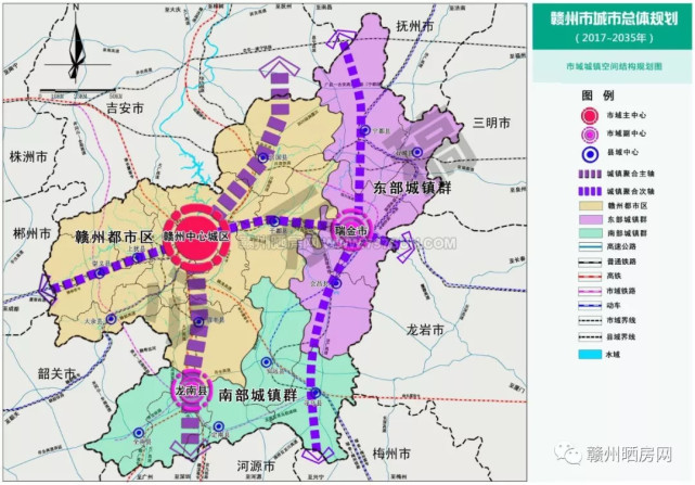 信丰城市规划图2030,信丰城北新区规划图 最新发布:南康将有大影响,赣州城市总体规划批前公示