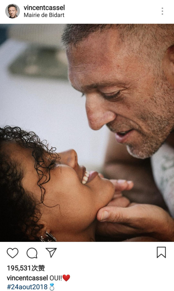 52岁法国影帝与21岁嫩模结婚，前妻是意大利性感女神莫妮卡