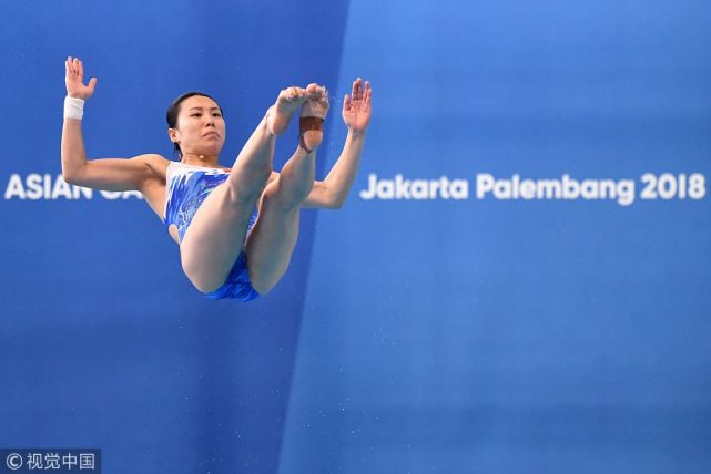 亚运跳水女子3米板预赛 施廷懋力压王涵位居第一