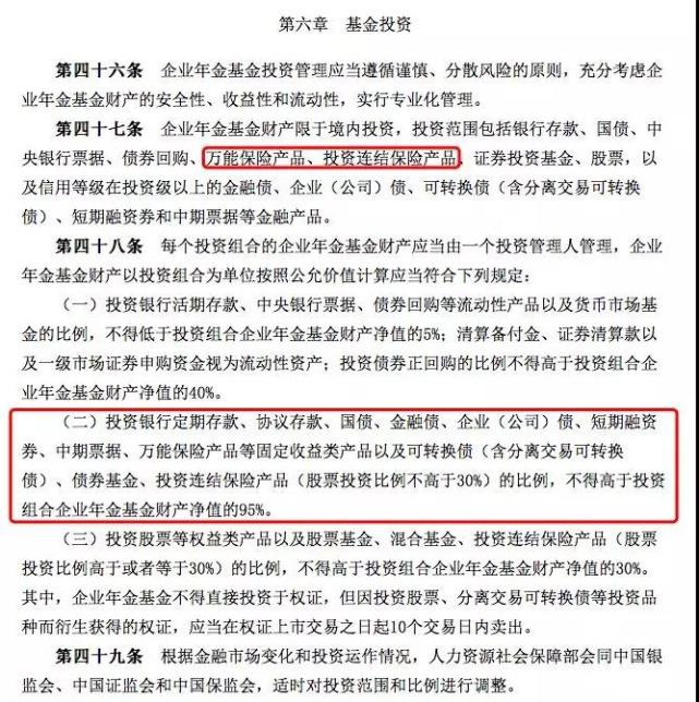 人社部叫停企业年金投资万能投连险,究竟是何