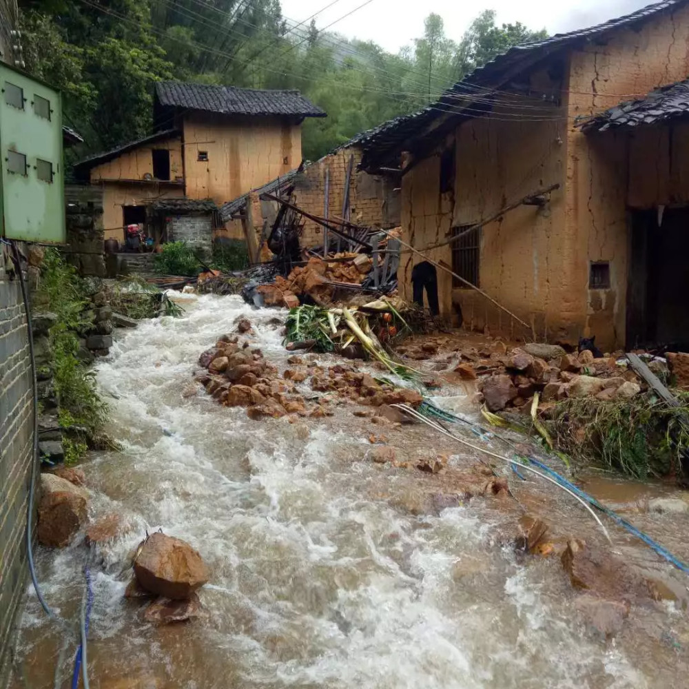 梧州市出现了大到暴雨,局部大暴雨的强降雨天气,苍梧县石桥镇,沙头镇