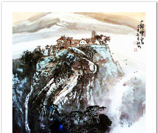 中国著名国画家冷秋如山水作品欣赏