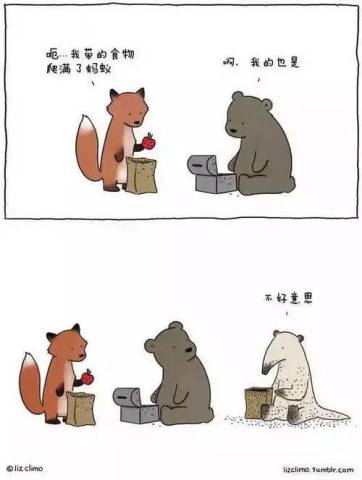 如果小动物会说话,好暖的插画