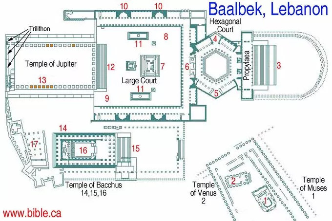 △巴尔贝克的平面图图/bible.