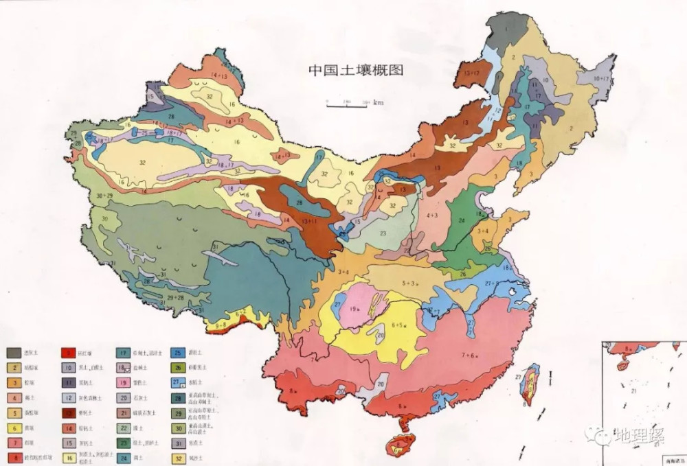 中国土壤及肥力地图!