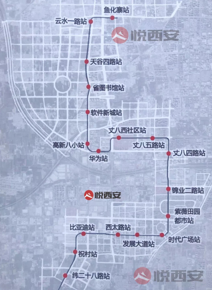 西安首条有轨电车公示,全长17.4公里设站18座