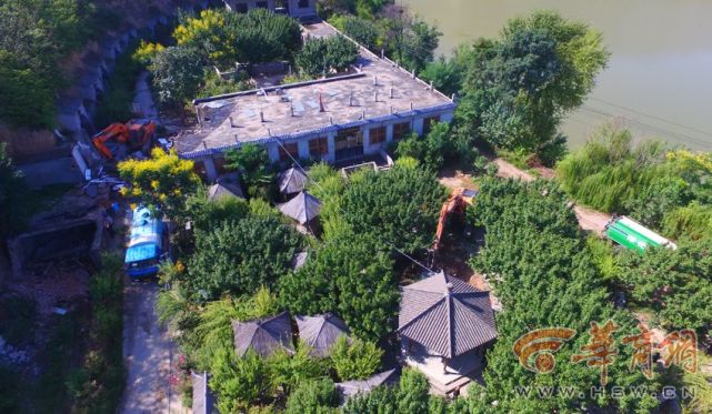 秦岭违建别墅整治 临潼玉川湖附近一占地12.8