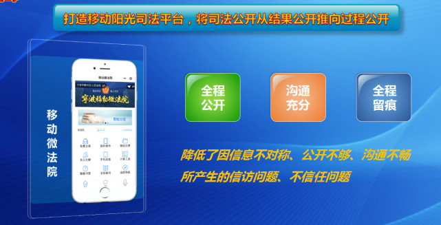 依托微信小程序 搭载互联网技术 移动微法院4