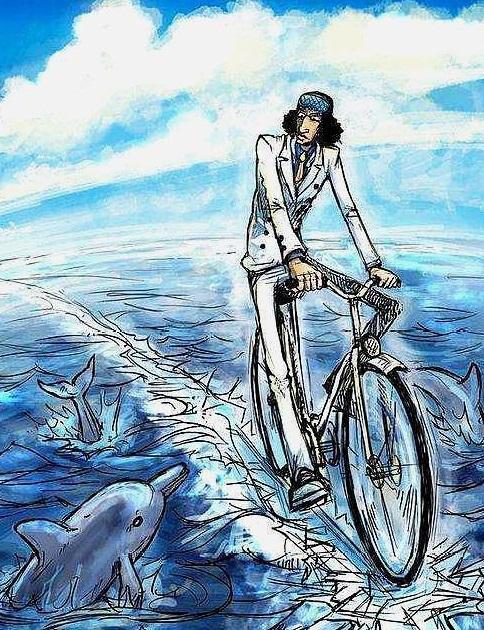 海上骑自行车的青雉