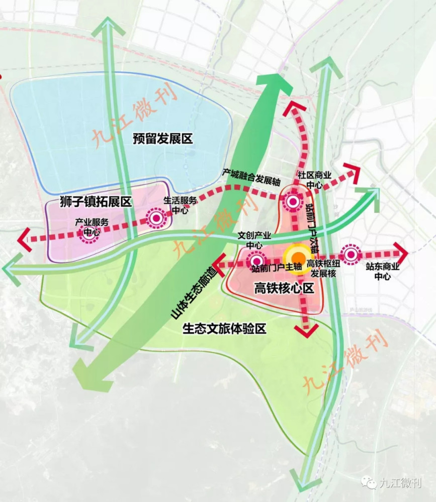 预示着九江高铁新区